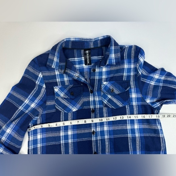 Burnside Target Flannel Long Sleeve Button Down Womens Size Small - Picture 10 of 16